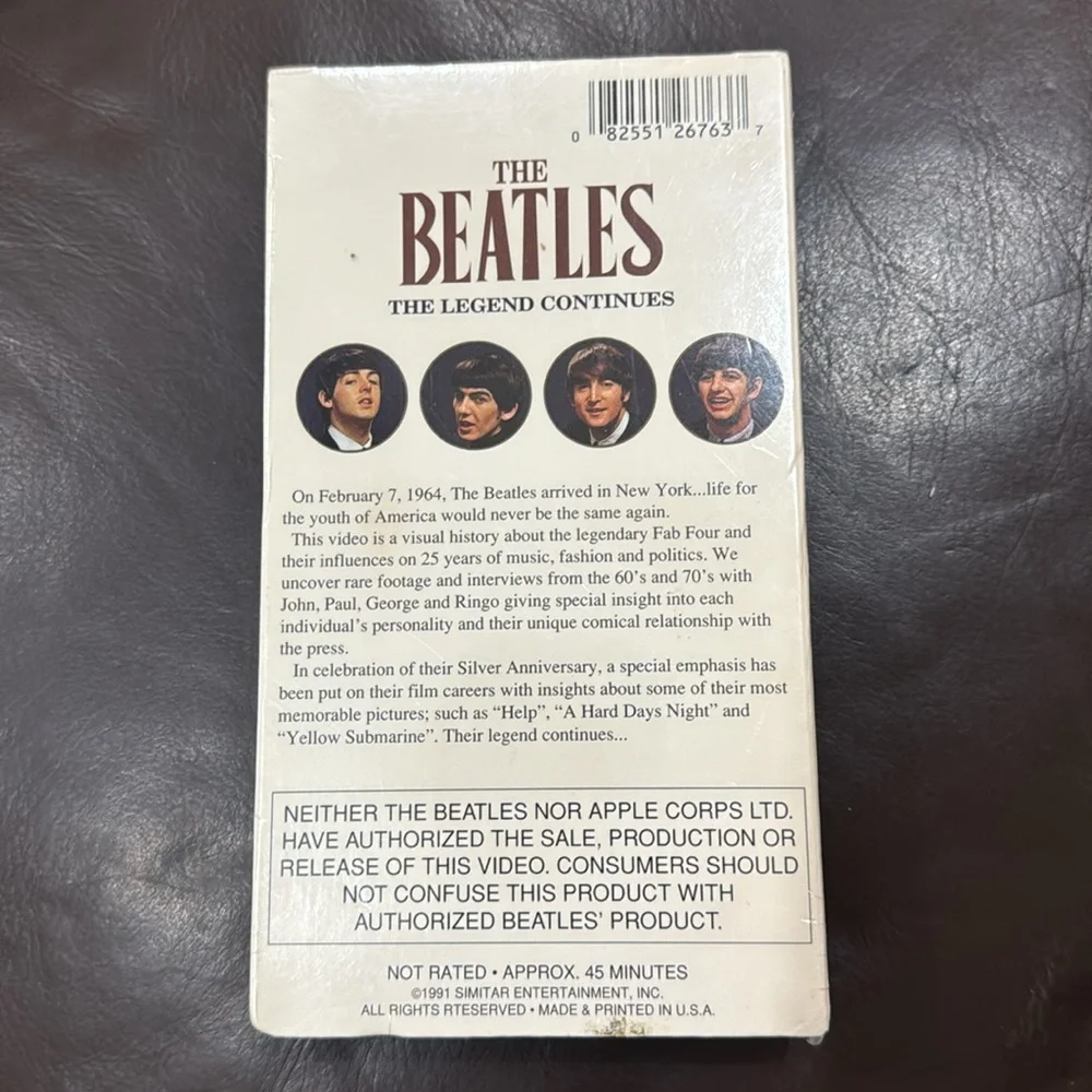 The Beatles The Legend Continues VHS NEW